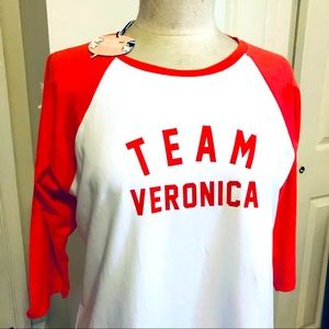 Rachel Antonoff Betty and Veronica baseball tee